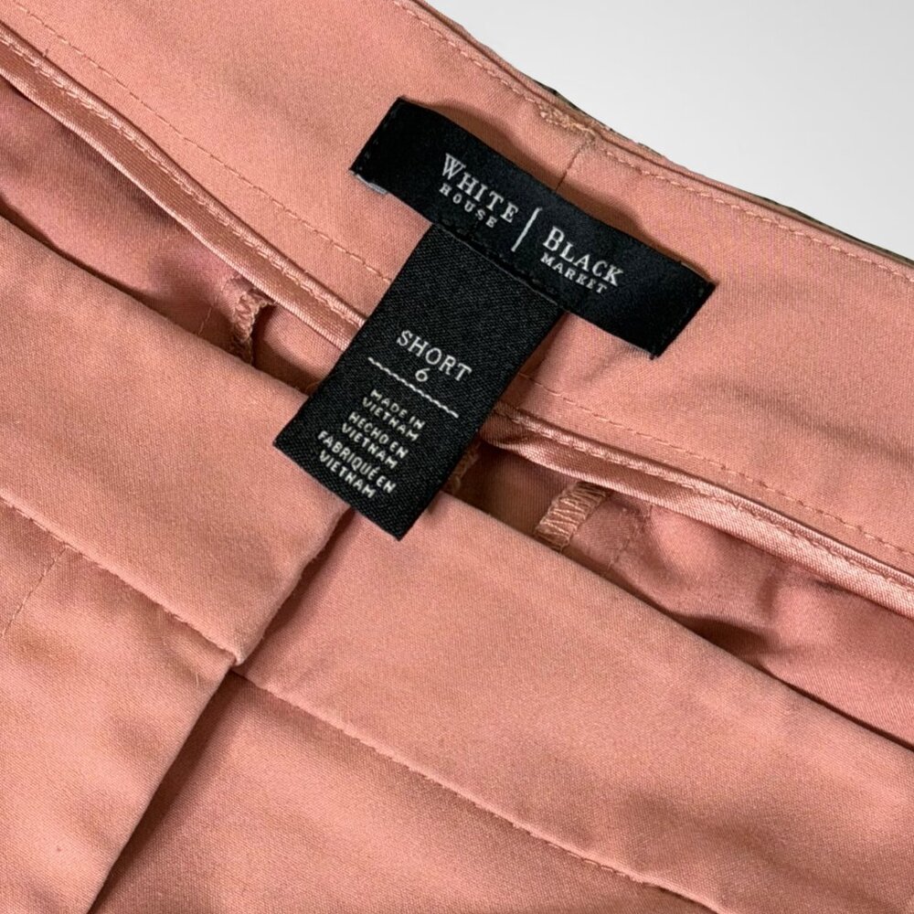 Women's Shorts Size 6 Pink Rose White House Black Market Shorts Contemporary MED - Picture 9 of 15